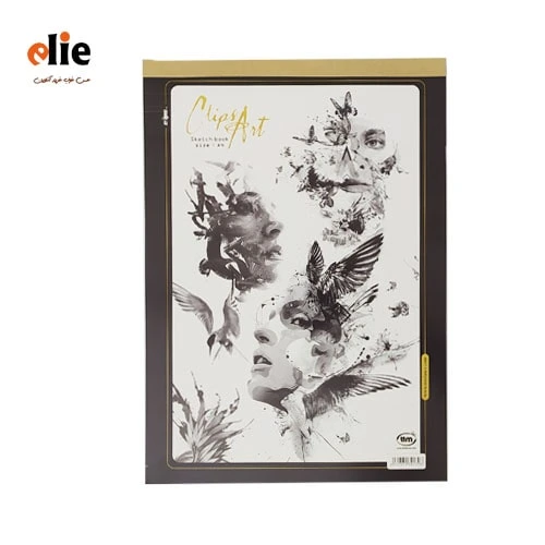 دفتر طراحی A4 کلیپس طرح 004