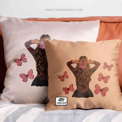 چاپ کوسن طرح دختر 100157