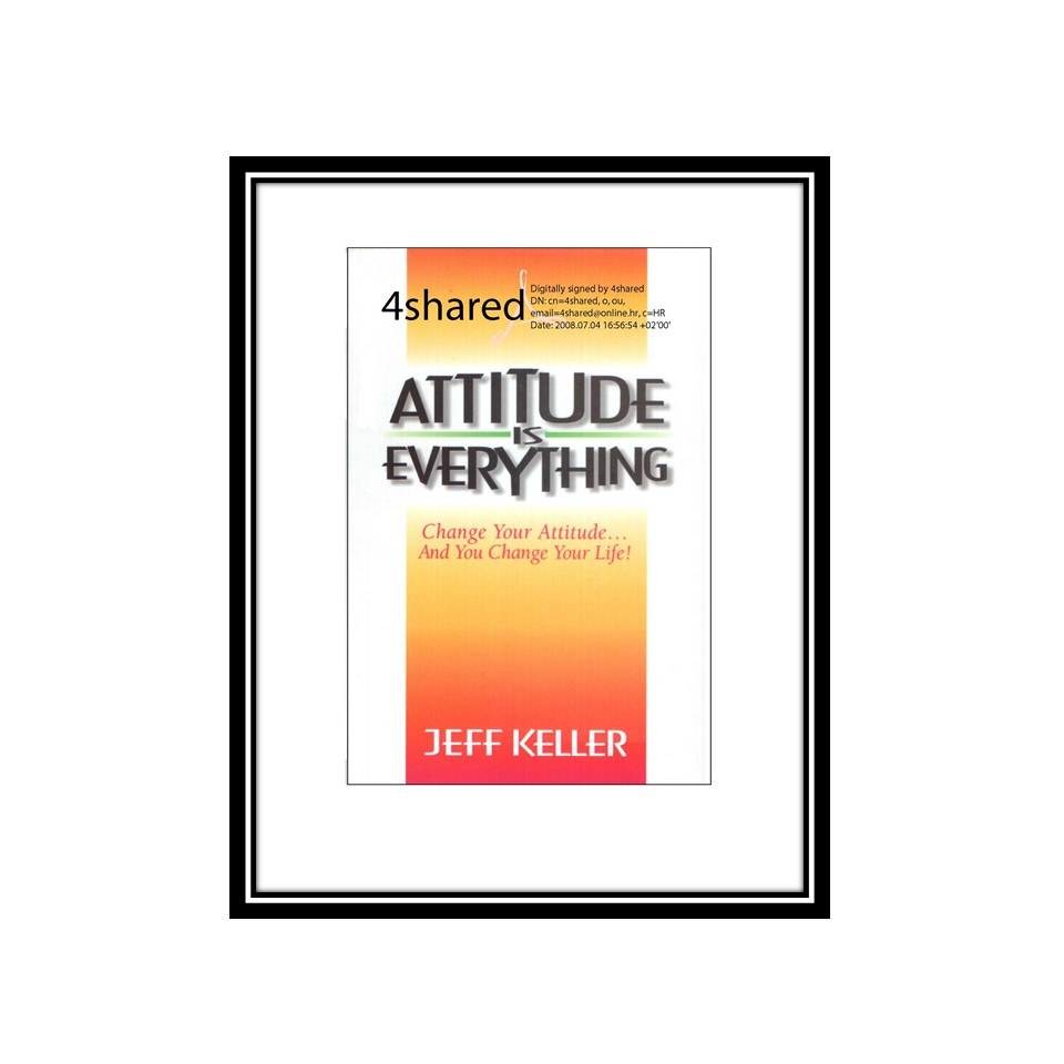 کتاب Attitude is everything
