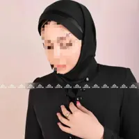 مقنعه مشکی بروجرد تل دار