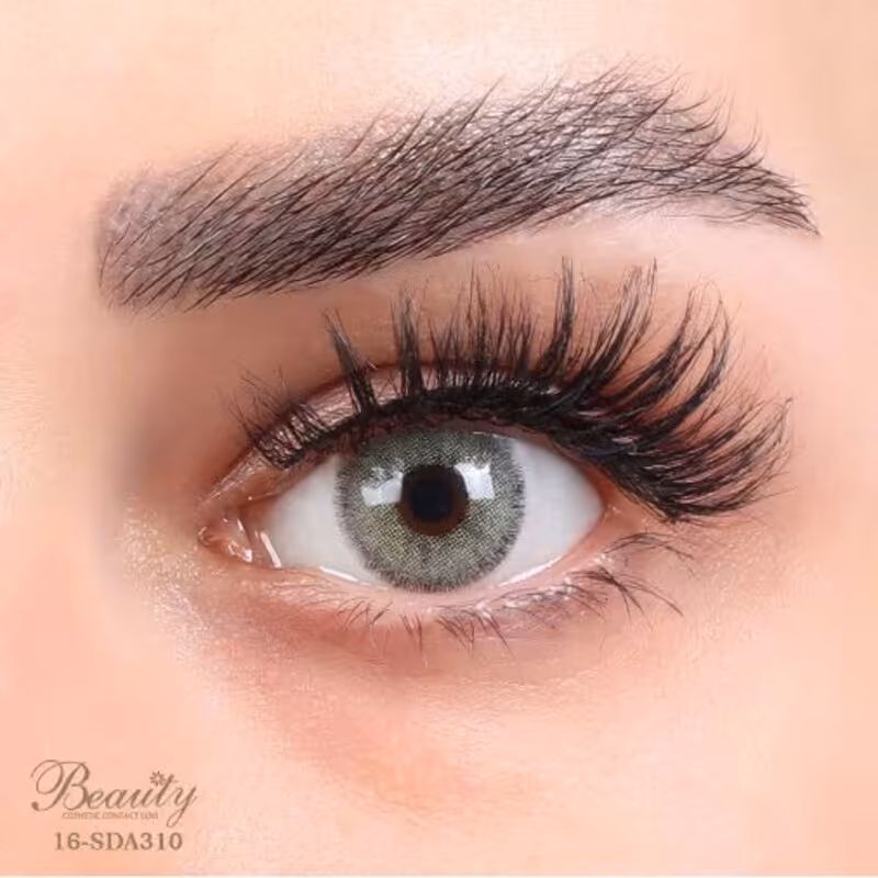 لنز رنگی فصلی بیوتی 500 ساعته شماره 16 مدل SDA310 دور دار سبز