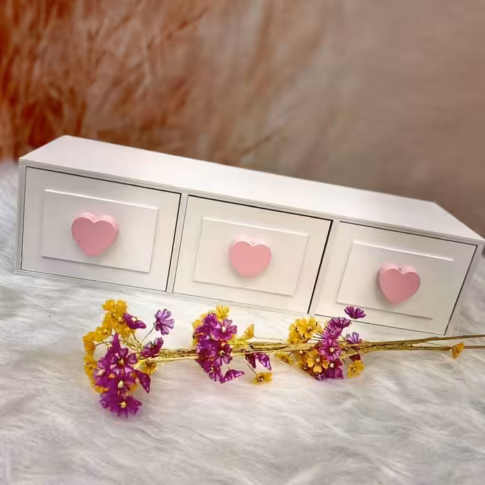 باکس سه کشو قلبی هزینه ارسال به عهده مشتری گرامی