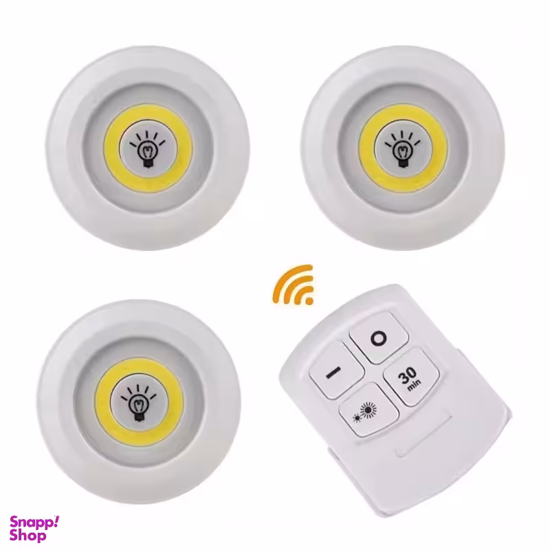 چراغ کابینتی مدل ونوس همراه با ریموت مجموعه ۴ عددی