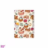 دفترچه یادداشت 80 برگ بامبیلیپ مدل چوبی طرح کیک و بستنی و دونات کد 6189001