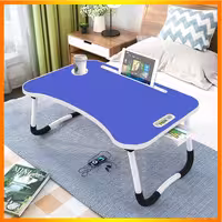 میز تحریر تاشو صادراتی(70 در 50) ارتفاع32 سانت آبی(آبی نماد آرامش و اعتماد)