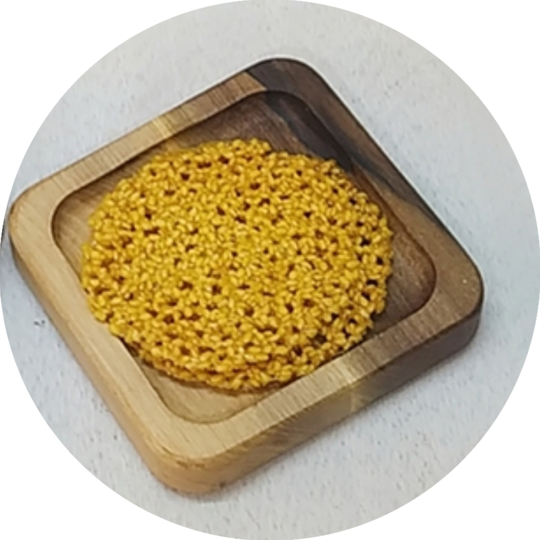زیرلیوانی چوبی اندازه 12 در 12 سانتی متر