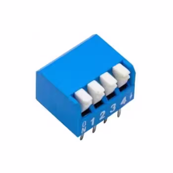 مجموعه 18 عددی دیپ سوئیچ 4 تایی پیانویی تایوانی آبی DSR-04