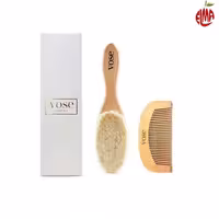 شانه و برس چوبی الیاف طبیعی کودک Vose