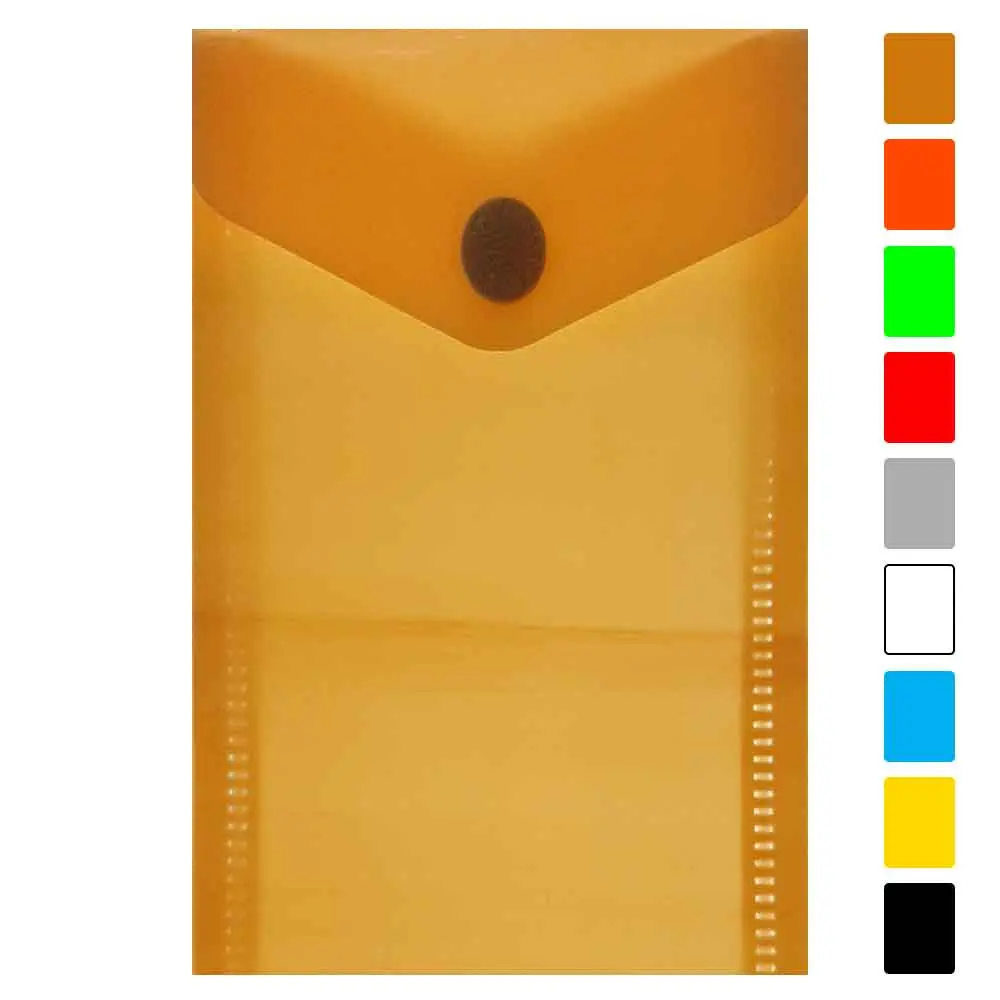 خرید پوشه دکمه دار پلاستیکی A7 سایز 12 × 9 سانت مدل بالا باز شو