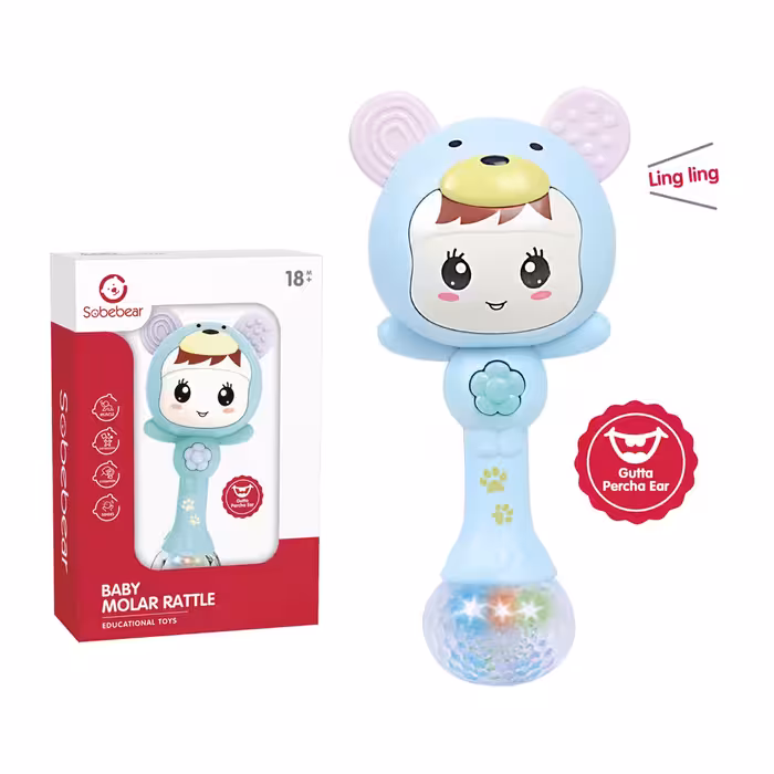 جغجغه و اسباب بازی موزیکال نوزادی عروسکی خزس sobebear