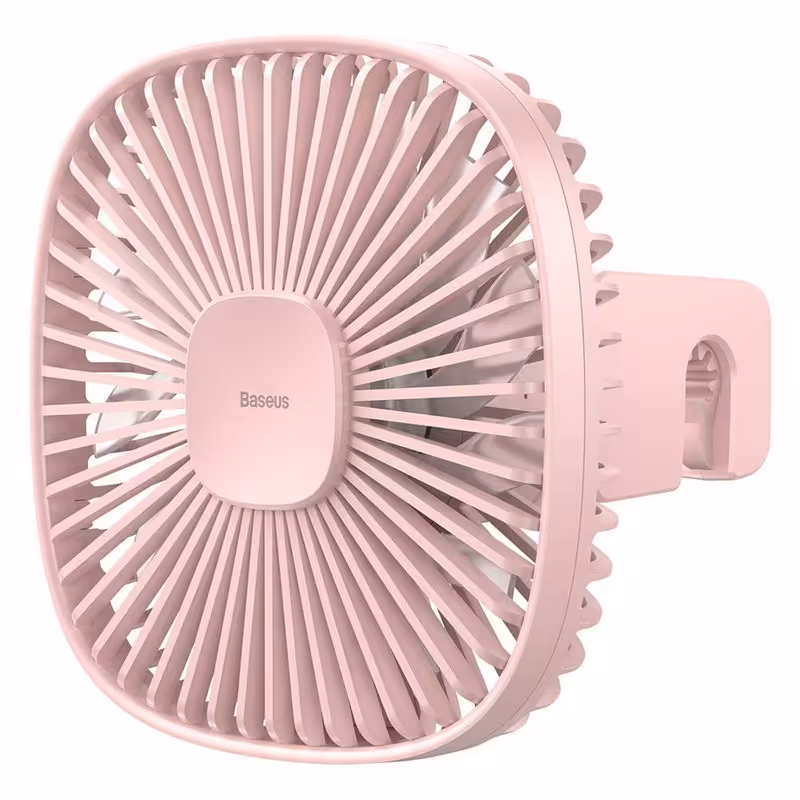 پنکه رومیزی و داخل خودرو بیسوس مدل BASEUS NATURAL WIND MAGNETIC REAR SEAT FAN CXZR-01-صورتی