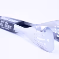 انبر سالاد و ماکارانی استیل  لیبل مشکی در ارزان  پلاسکو خورشید شب 