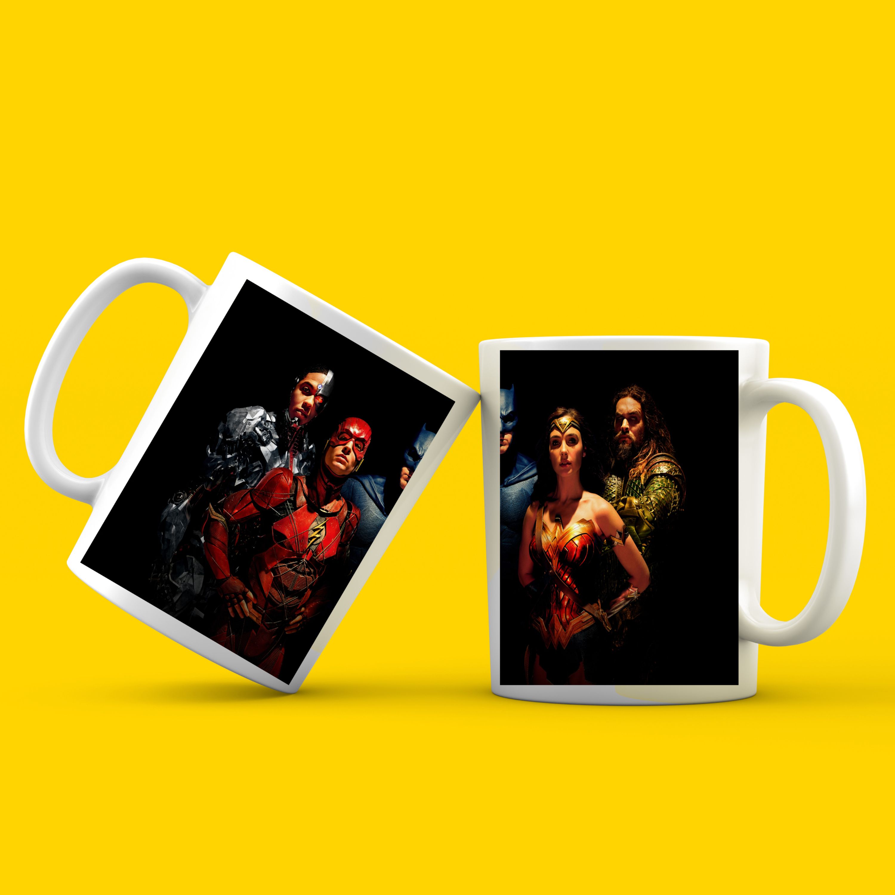 ماگ سرامیکی سفید طرح جاستیس لیگ ( Justice League ) کد 02