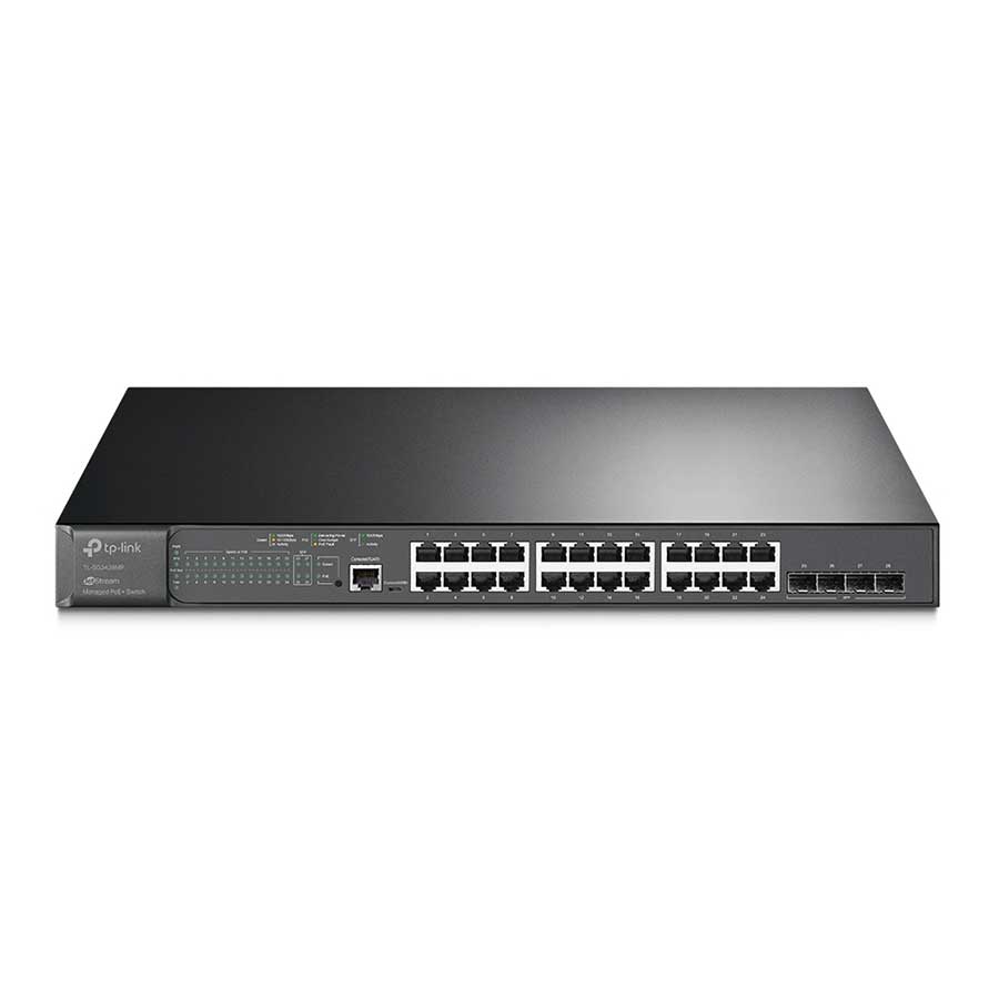 قیمت و خرید سوییچ 24 پورت گیگابیت مدیریتی PoE تی پی لینک مدل TL-SG3428MP | یاس ارتباط