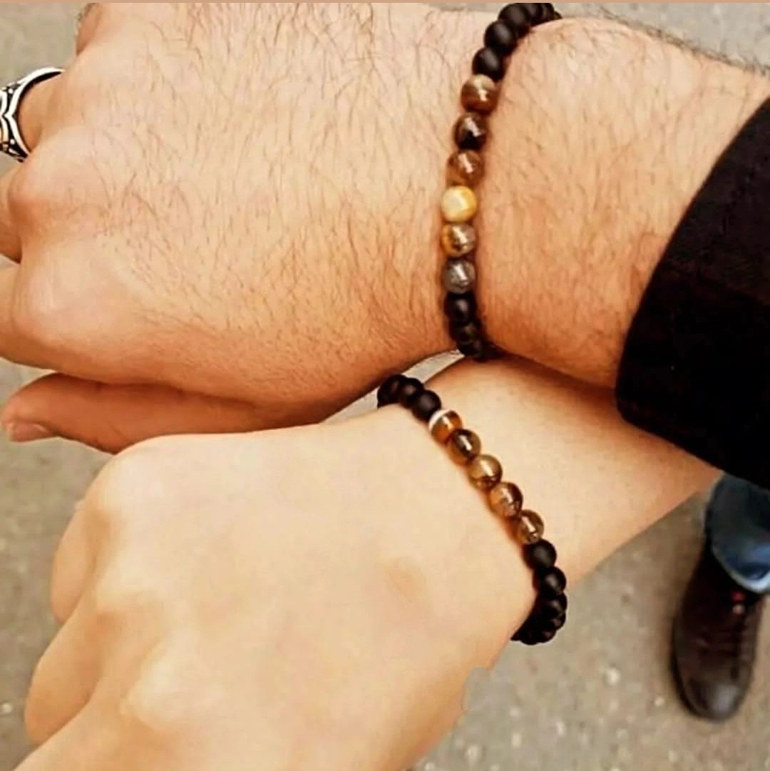 ست دستبند مردانه وزنانه اونیکش وچشم ببر