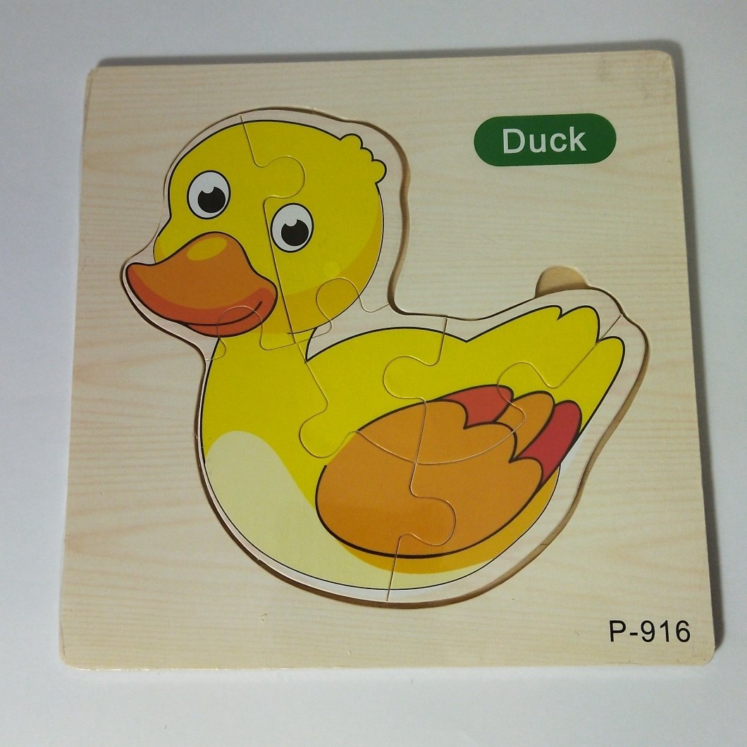 پازل جانمایی چوبی کوچک طرح اردک