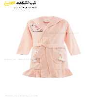 حوله پالتویی کودک سلین طرح کیتی صورتی روشن سایز 12-13
