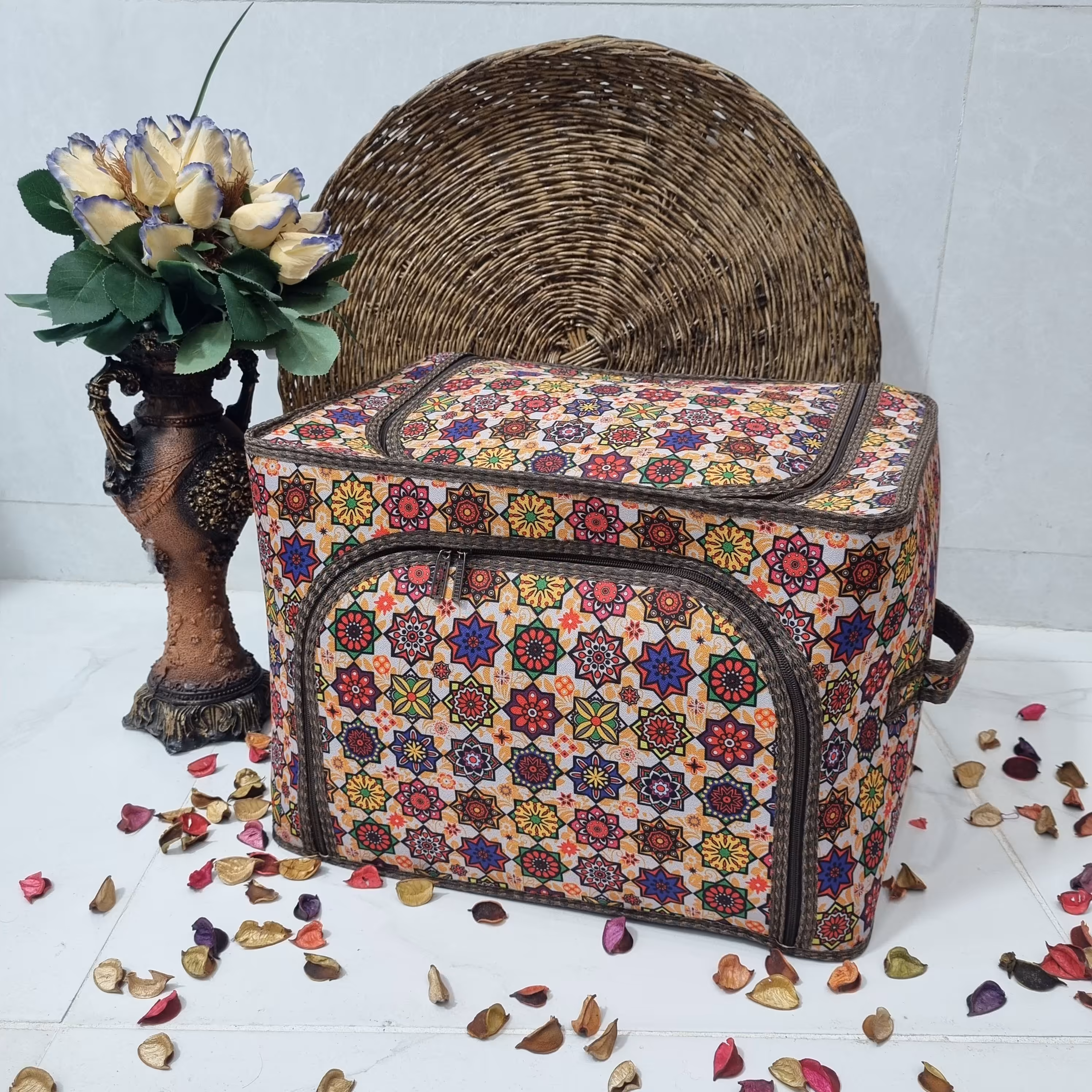 باکس لباس - ساک لباس - باکس نظم دهنده لباس - ساک دودر - ساک دو در -دو زیپ-دوزیپ - سایز متوسط