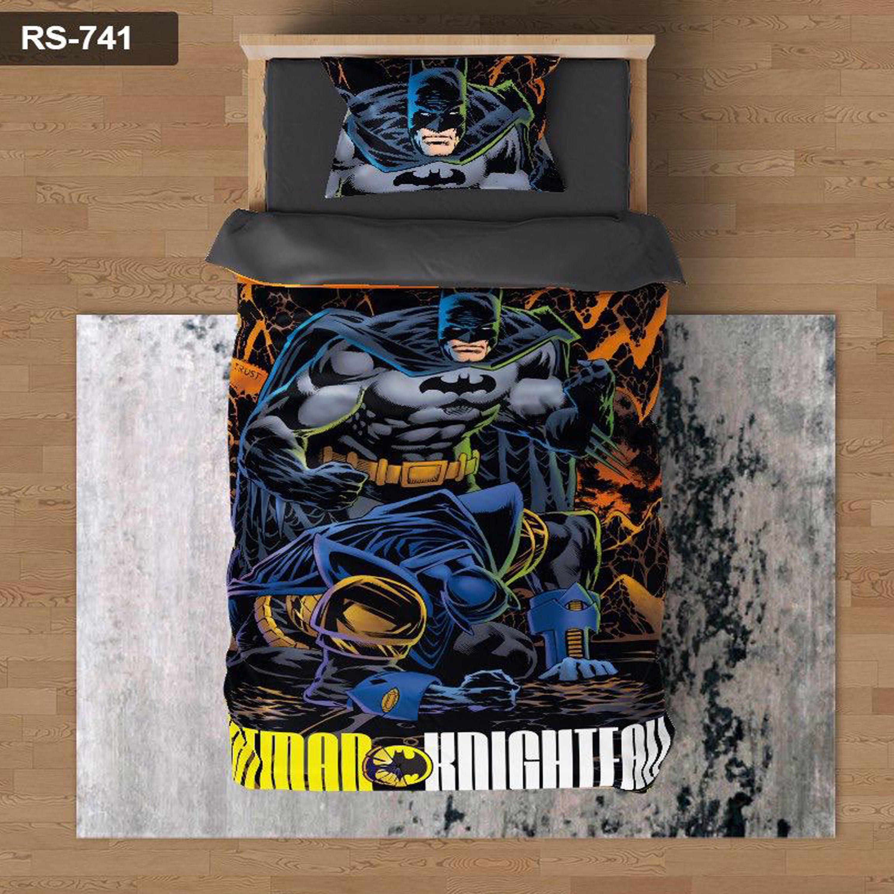 سرویس روتختی 1 نفره تنسل چاپی برندترک لند (Turk Land) کد rs 741