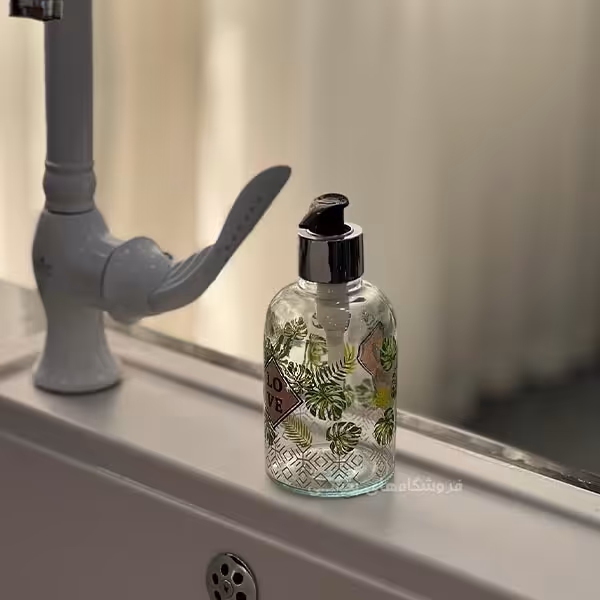 جا مایع شیشه ای مدل چاپدار تاپ