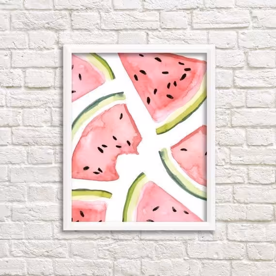 قاب نقاشی هندوانه