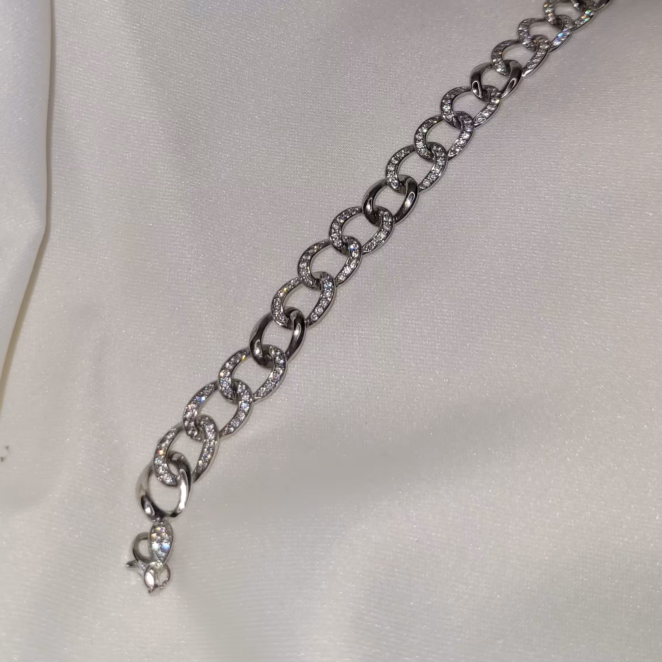 دستبند جواهر نقره 925               