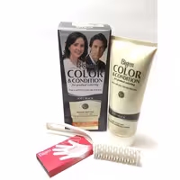 رنگ مو تدریجی  مشکی کالر بیگن soft black Bigen Color &amp; Condition