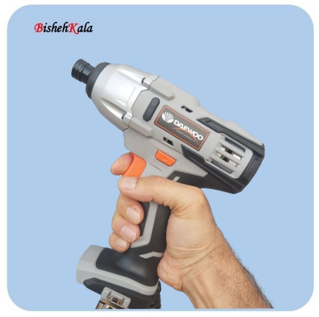 پیچ گوشتی شارژی ضربه ای DAEWOO دوو با باتری و شارژر 4 آمپر
