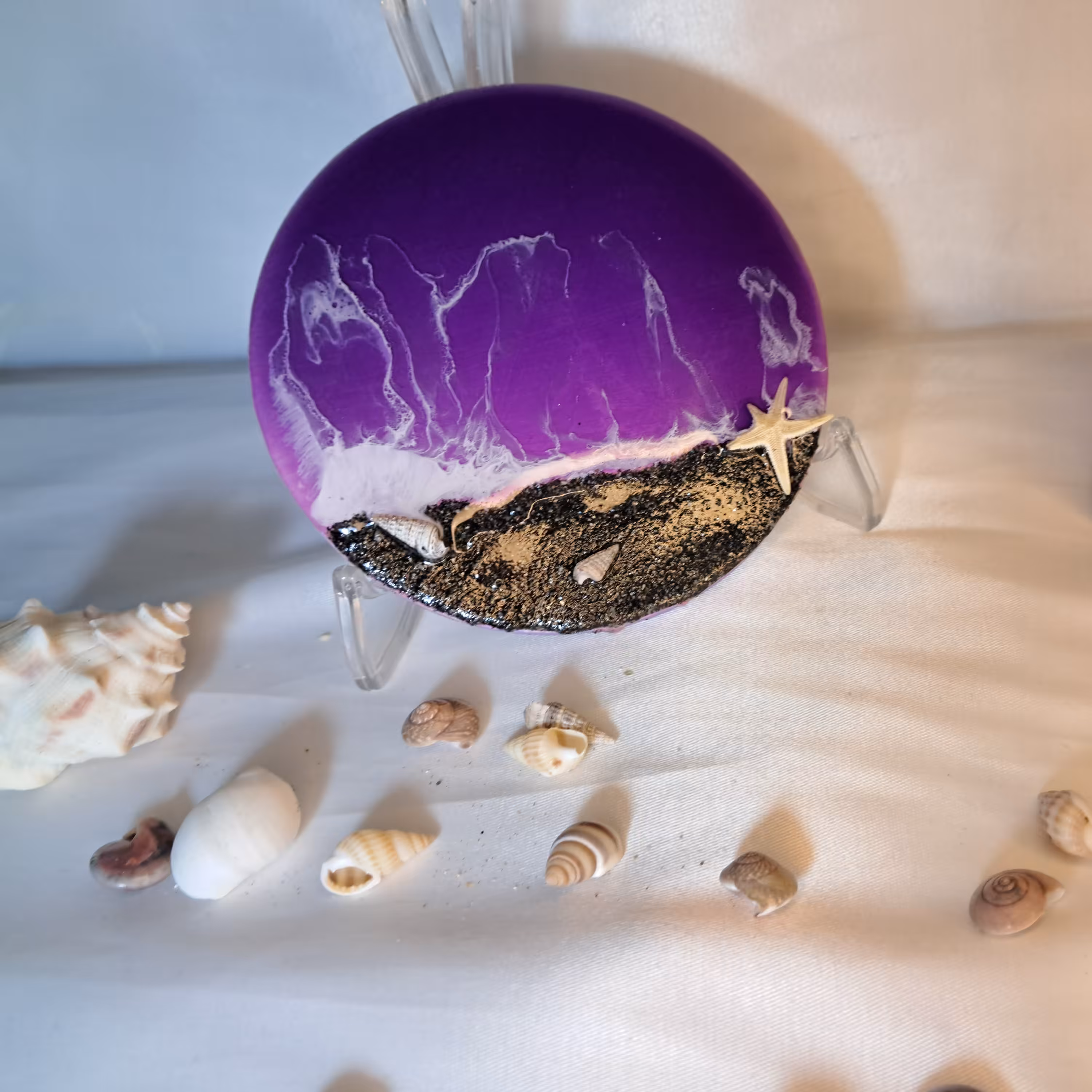 زیرلیوانی رزینی طرح دریا هزینه ارسال بعهده مشتری(پسکرایه)