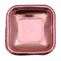 بشقاب یکبار مصرف متالایز صورتی براق