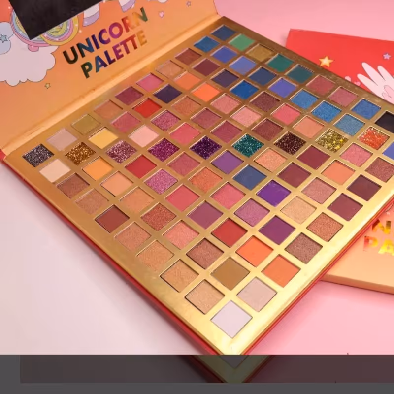 پالت سایه 100 رنگ یونیکورن چشم انداز ترین سایه 