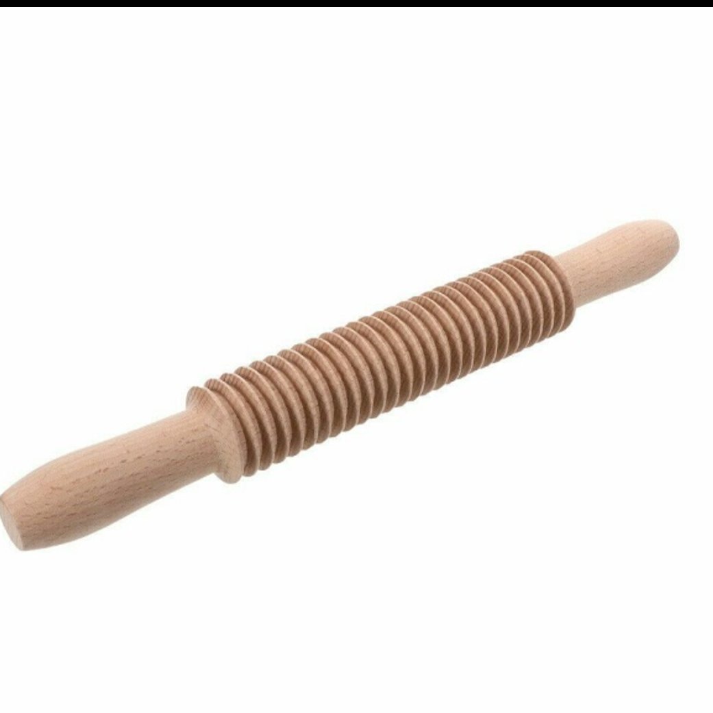 وردنه چوبی شیاردار وخط دارخمیر شیرینی