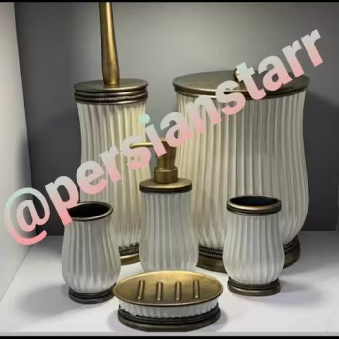 سرویس بهداشتی 6پارچه رزین شیار ساده 