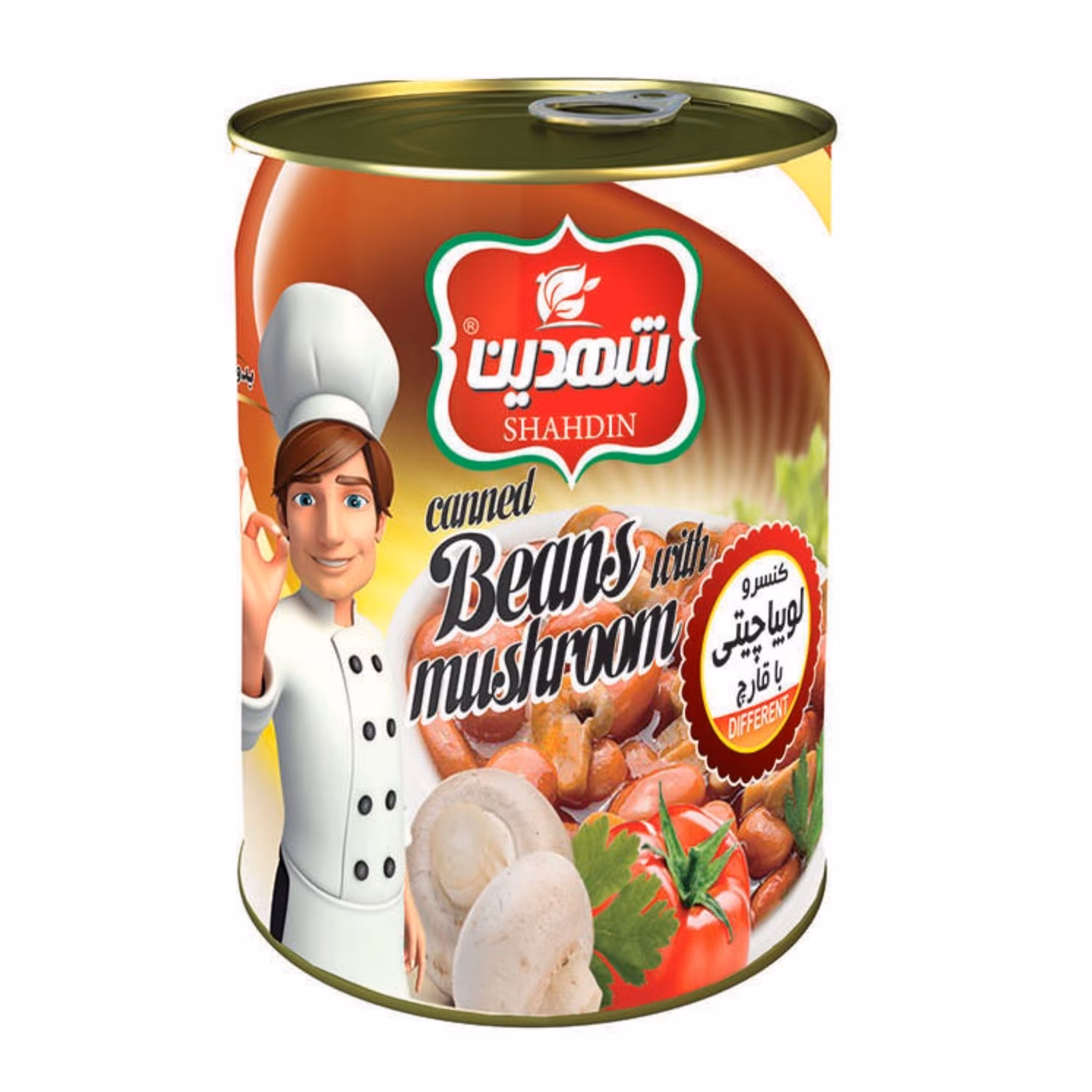 کنسرو لوبیا با قارچ ((350 گرمی)) شهدین