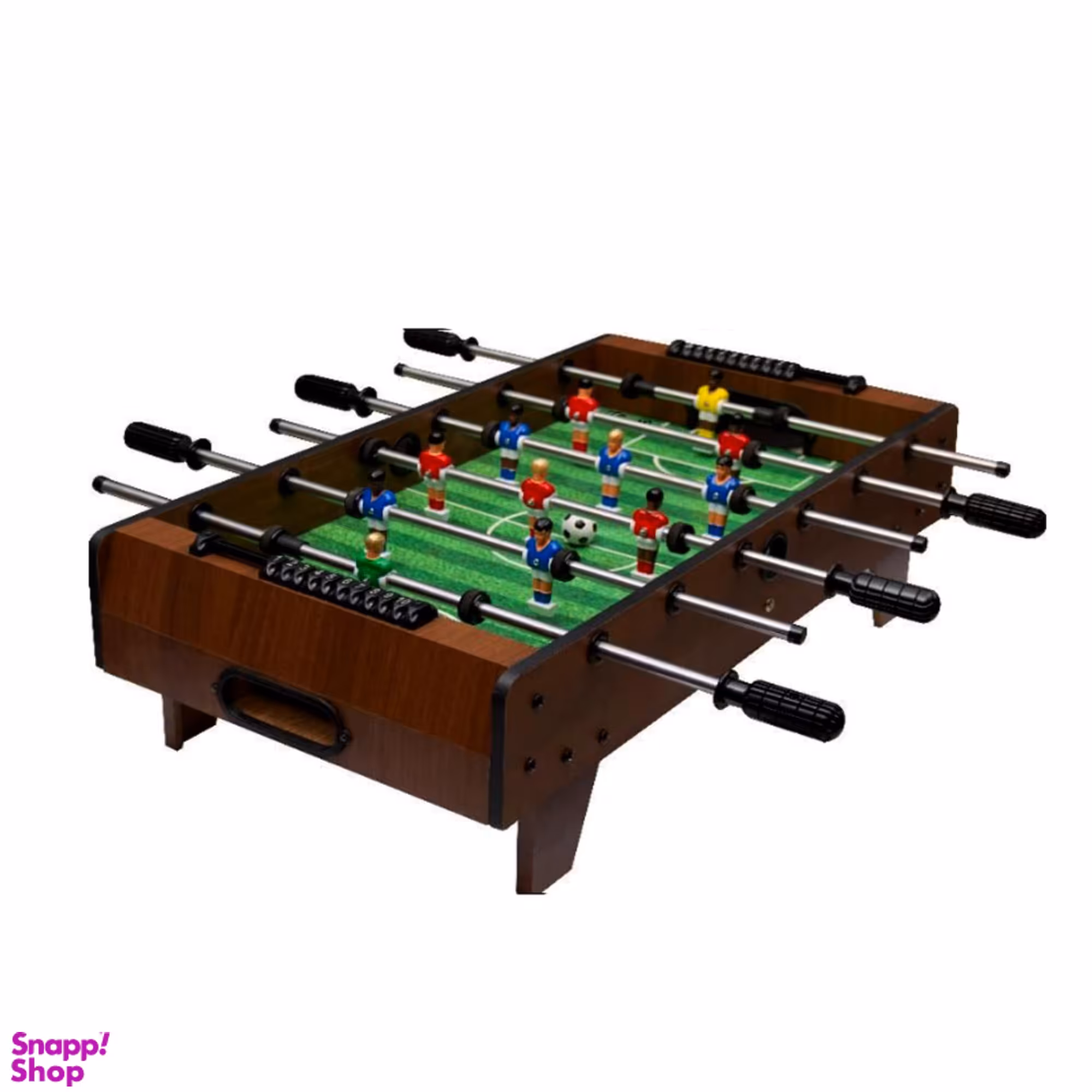 فوتبال دستی 6 میله ای بزرگ پایه کوتاه حرفه ای قهوه ای