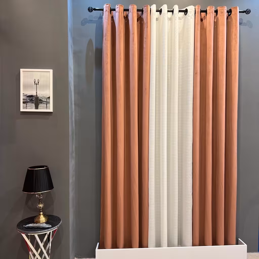 پرده آماده مخمل کالیفرنیا