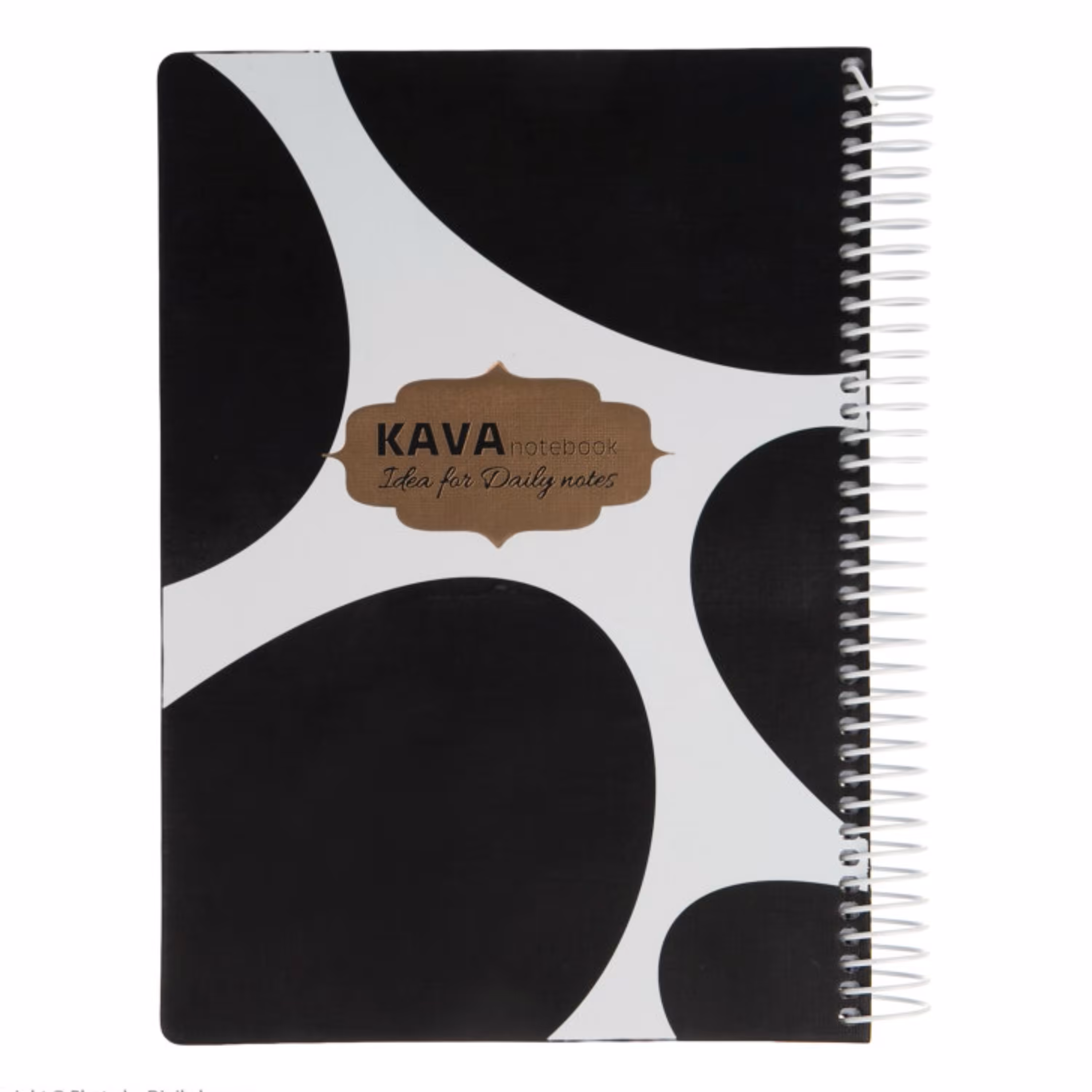 دفتر 160 برگ - جلد سخت سیمی - طرح نقطه سیاه 