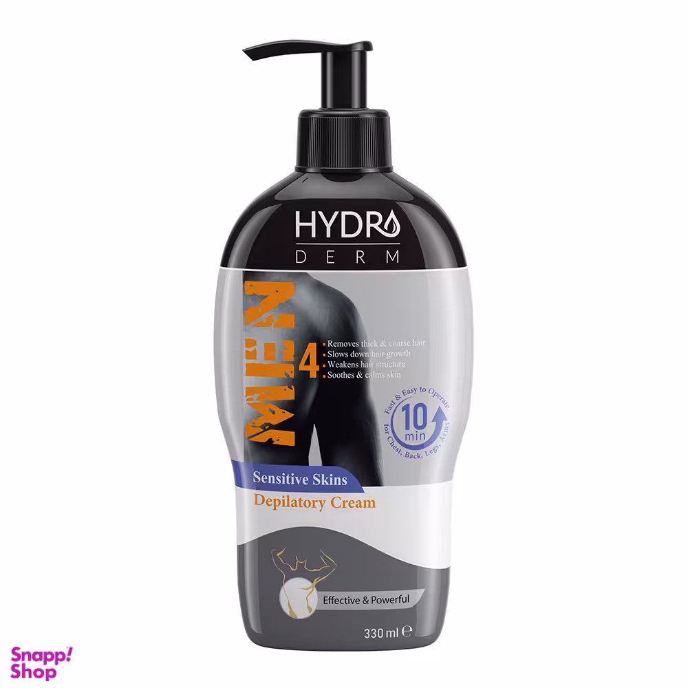 کرم موبر بدن آقایان هیدرودرم مدل Depilatory مناسب پوست های حساس حجم 330 میلی لیتر