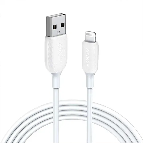 کابل شارژ اصلی آنکر مدل A8813H21 PowerLine III Lightning 1.8mAnker A8813H21 PowerLine III Lightning 1.8m