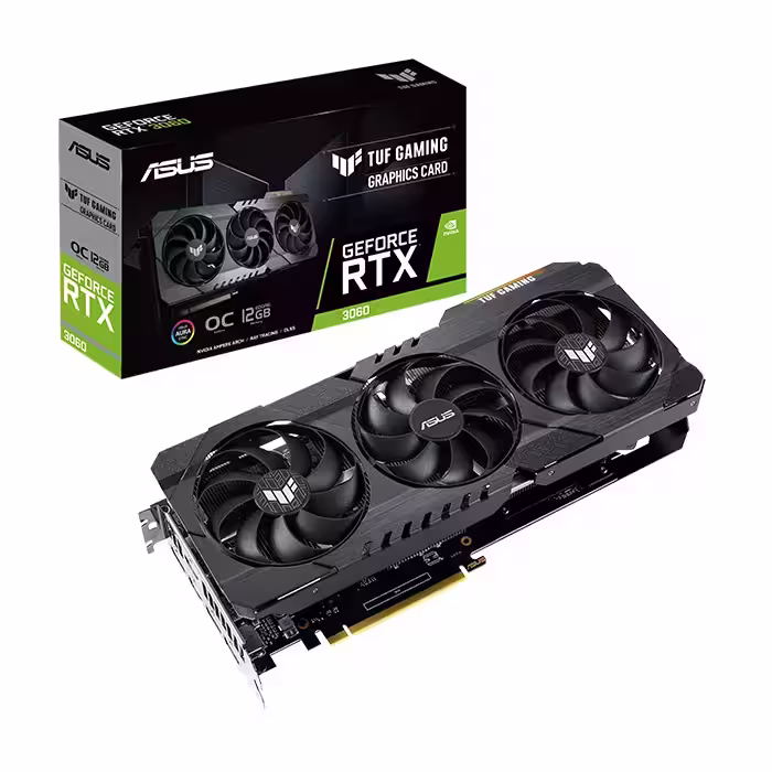کارت گرافیک ایسوس TUF Gaming GeForce RTX 3060 OC Edition 12GB