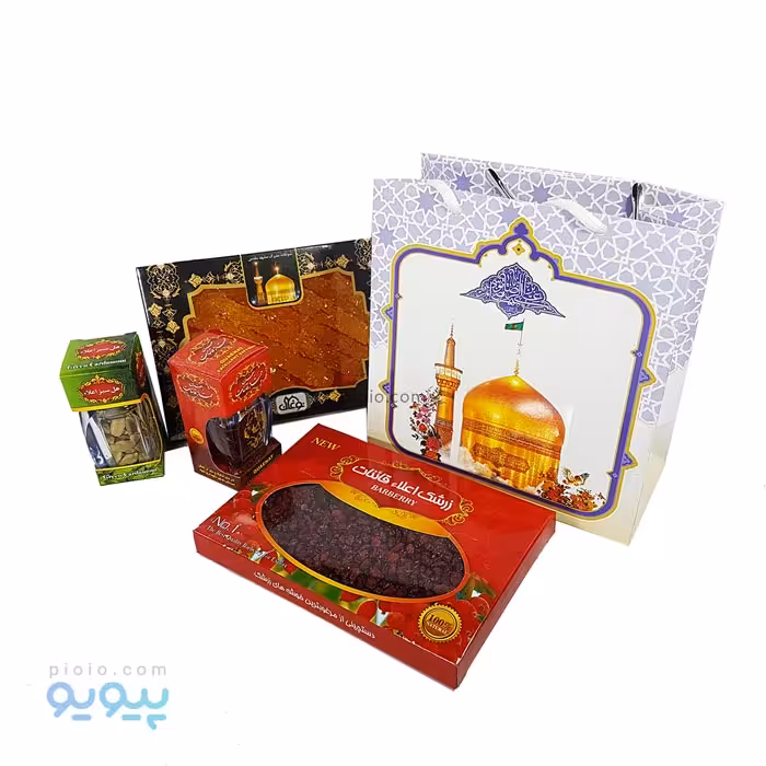 پکیج کامل سوغات مشهد زعفران ، هل ، نبات و زرشک
