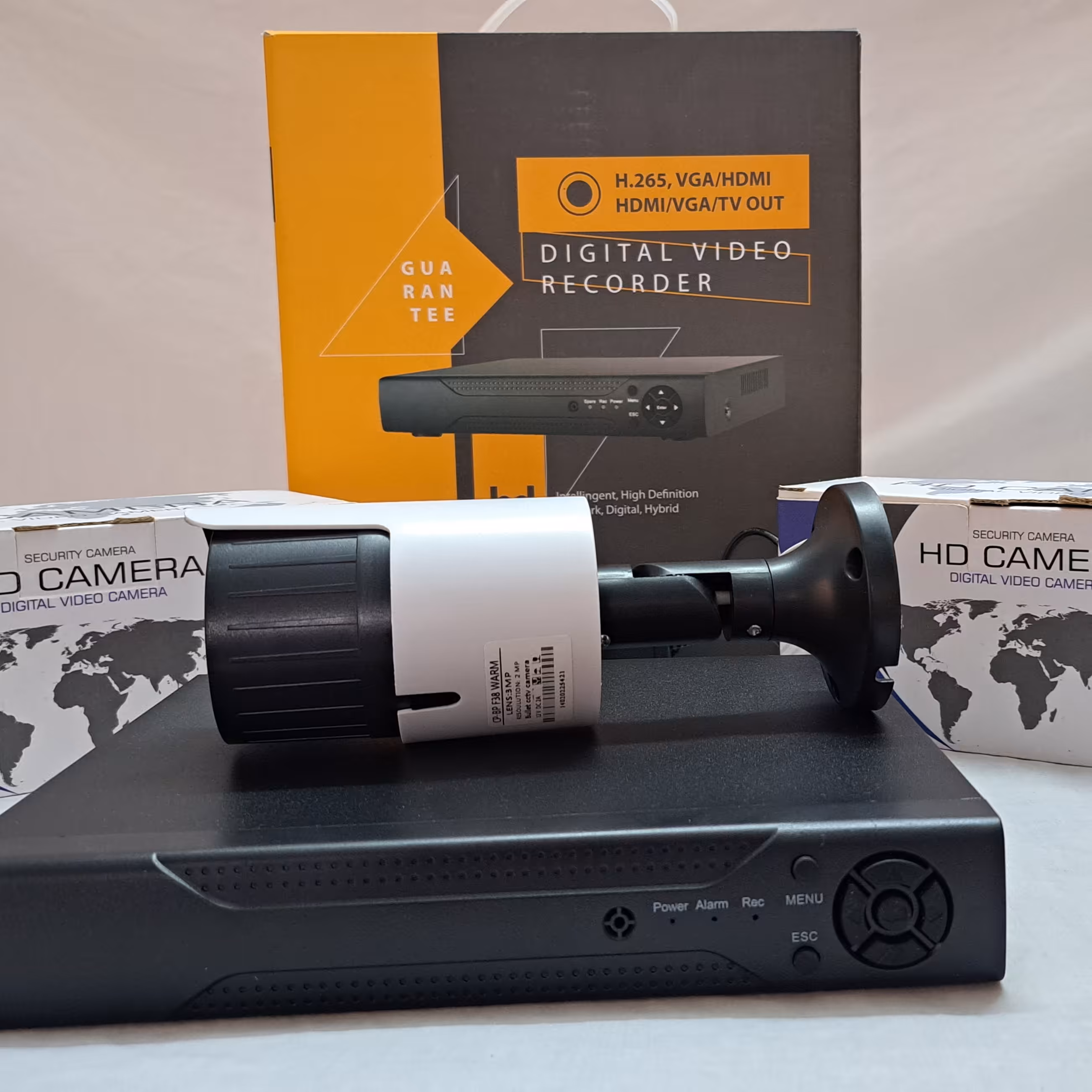 پکیج دوربین مداربسته HD دید در شب رنگی 2M