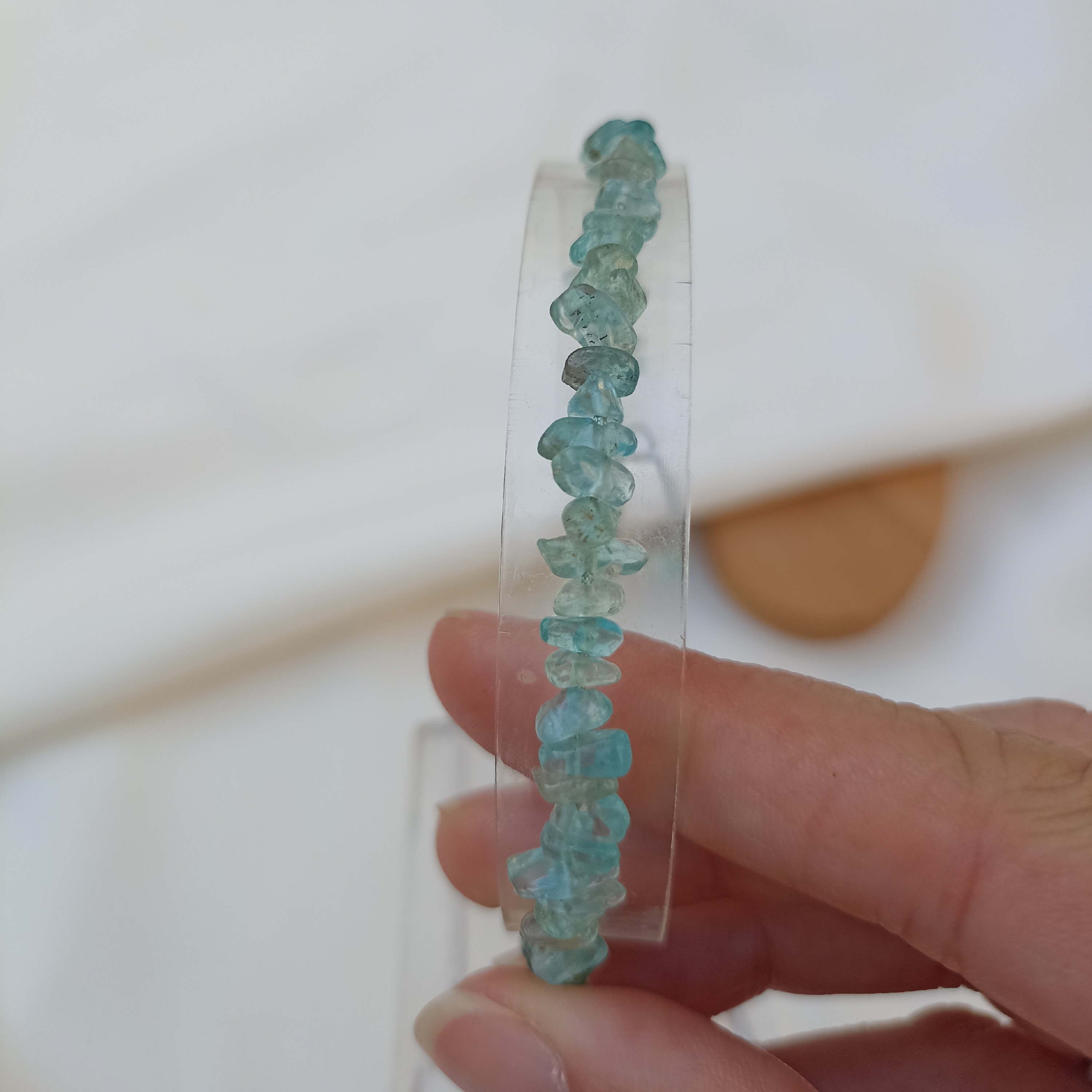 دستبند سنگ شکسته توپاز  هندی 