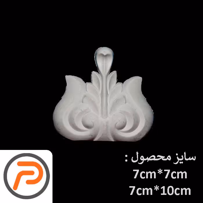 گل تزئینی طرح منبت pvc کد 213