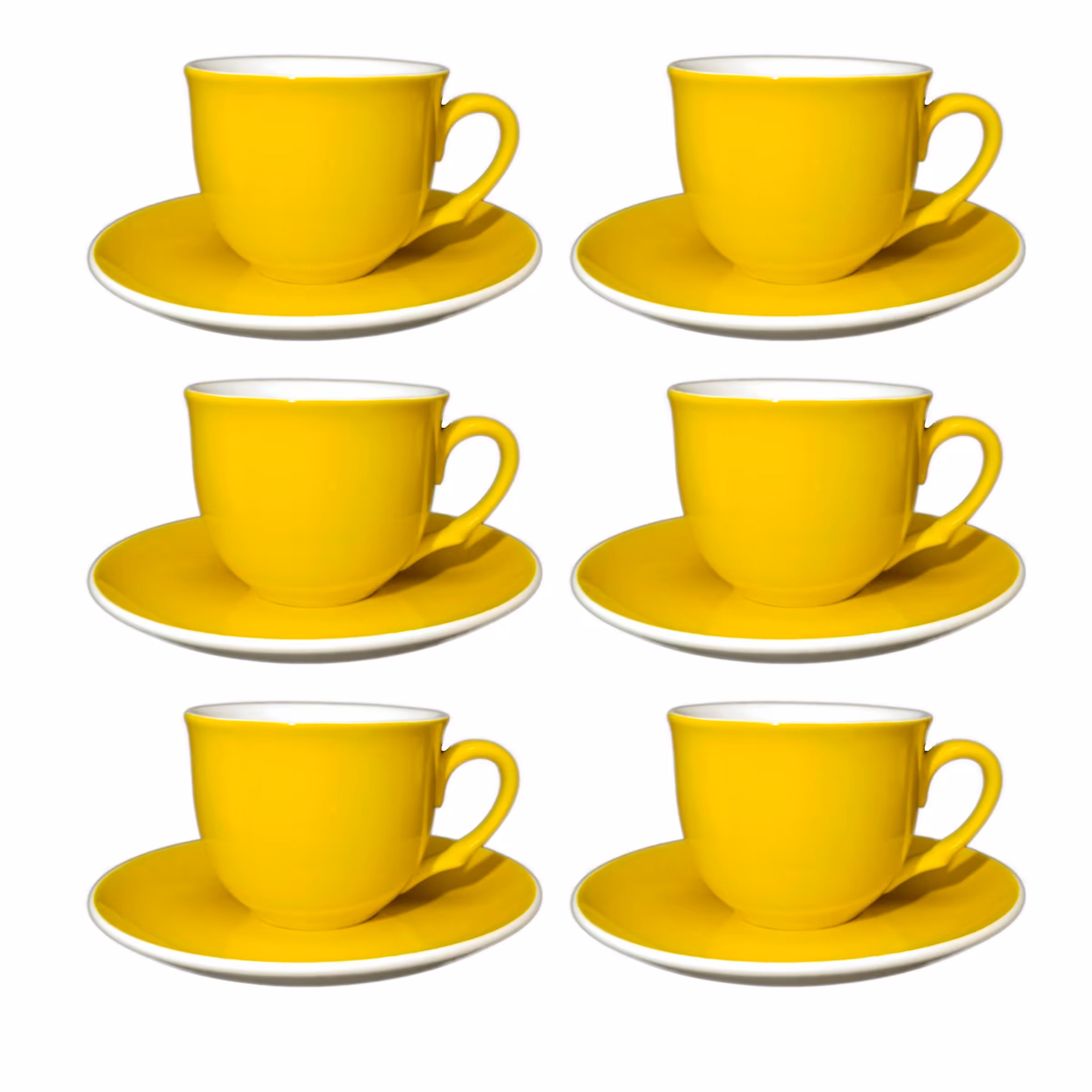 ست 12 پارچه فنجان چینی تقدیس گرد رنگی 