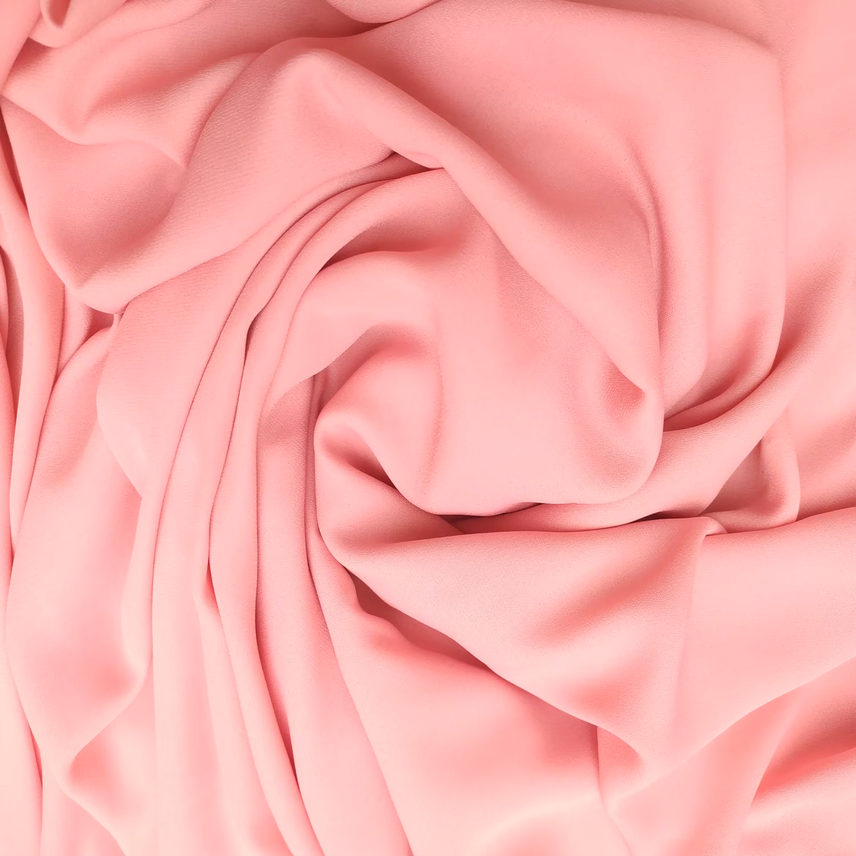 پارچه لباس مدل کرپ حریر ساده صورتی رنگ سایز 1 متر در عرض 150 سانت 