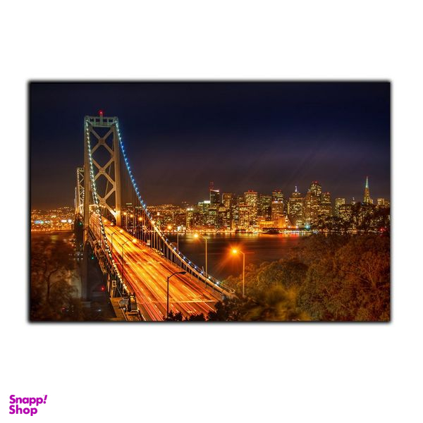 تابلو شاسی بکلیت طرح معماری شهری و پل کابلی و نورپردازی شب مدل SH-S2901