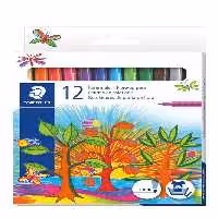 ماژیک رنگ آمیزی 12 عددی استدلر fiber-tip pen cardboard
