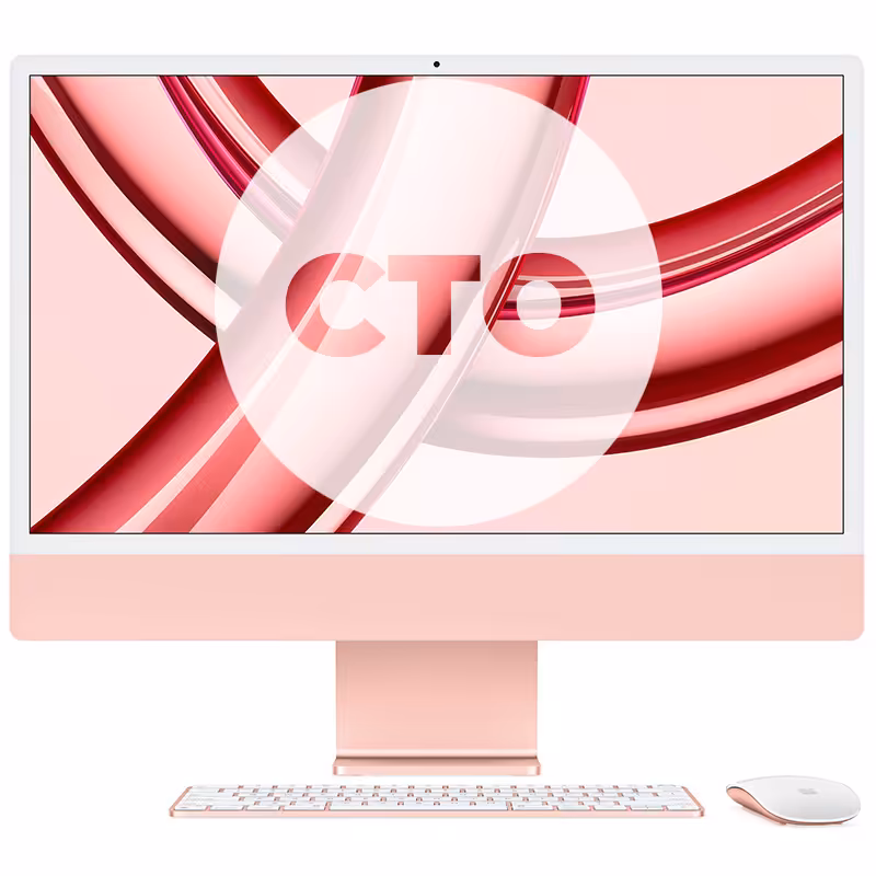 آی مک 24 اینچ M3 کاستوم پردازنده 8core - 10core حافظه رم 24 گیگابایت ظرفیت 1 ترابایت SSD صورتی Z19M0001W - Hiapple.ir