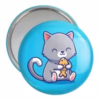 آینه جیبی خندالو مدل حیوانات بامزه گربه کد 25406